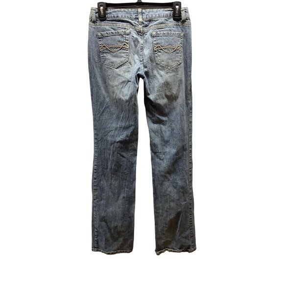 Mossimo Size 3 L Low Rise Blue Jeans Preloved - Picture 3 of 5